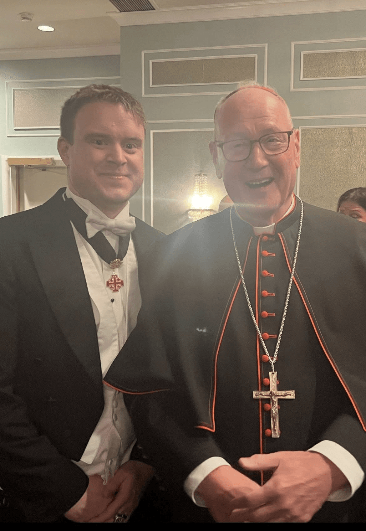 With Cardinal Timothy Dolan