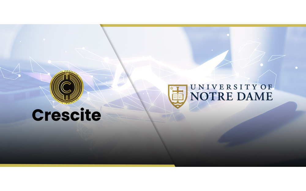 Web 3.0 and blockchain technology become a force for good with MOU between Crescite and University of Notre Dame
